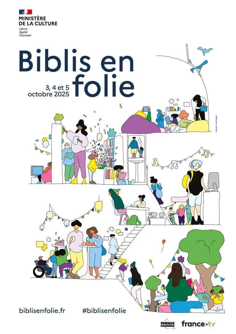 Affiche Biblis en folie : événement national 2025