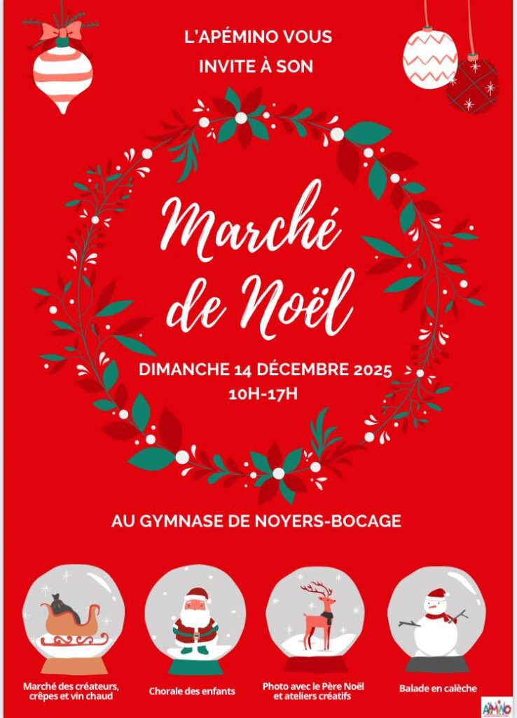 Affiche du marché de Noël du Val D'Arry.