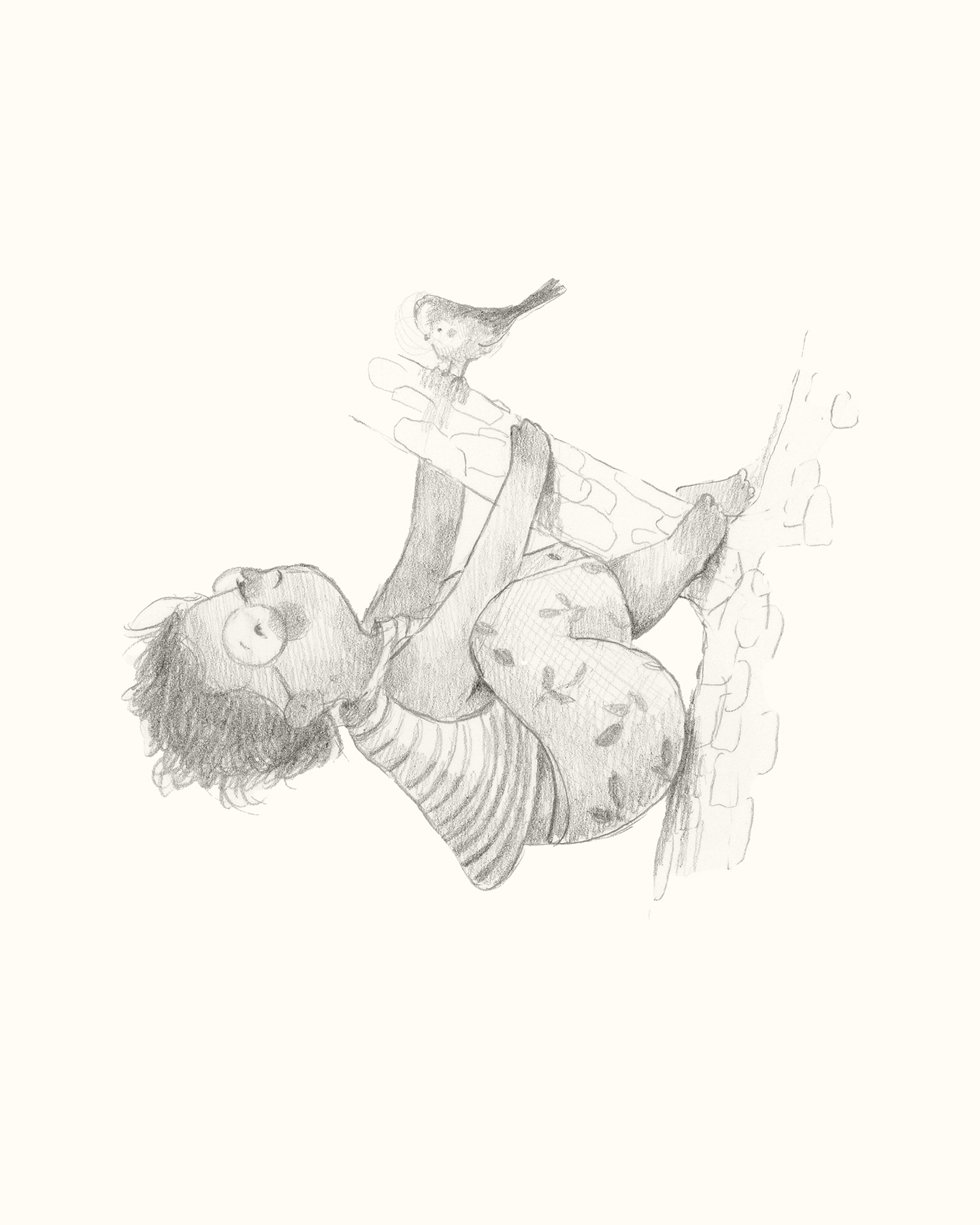 Petit croquis - dans l'arbre